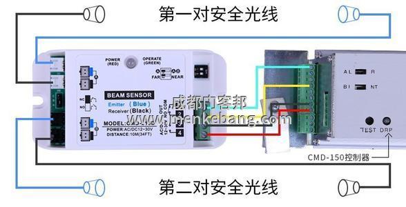 自動門安全光線接線圖,怎么接感應門安全光線