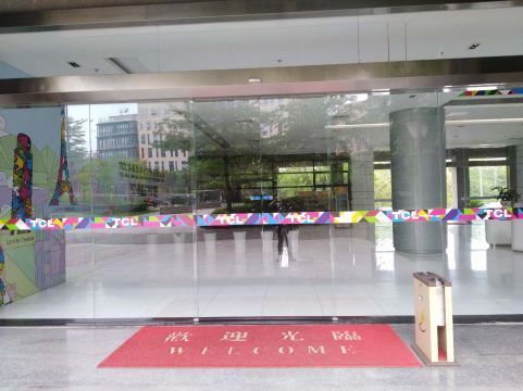 成都大廈寫(xiě)字樓（辦公樓）感應(yīng)平移門(mén)定做安裝